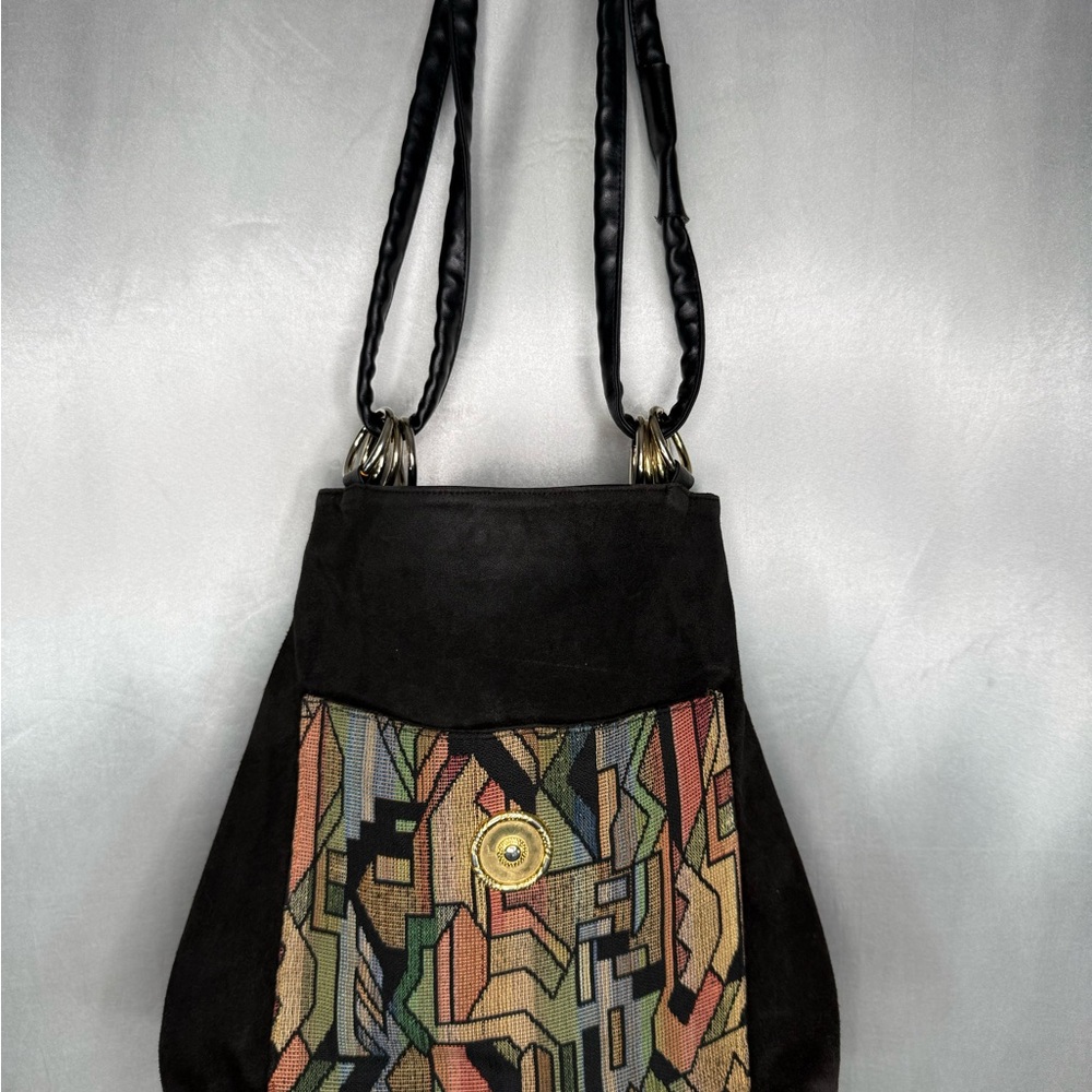 Black and Multicolor Women's Bag